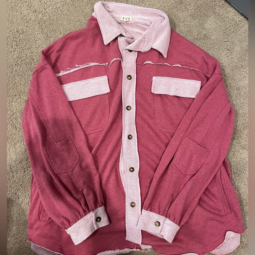 JustKassShop pink Shacket